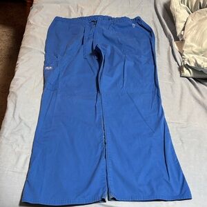 Blue scrub pants